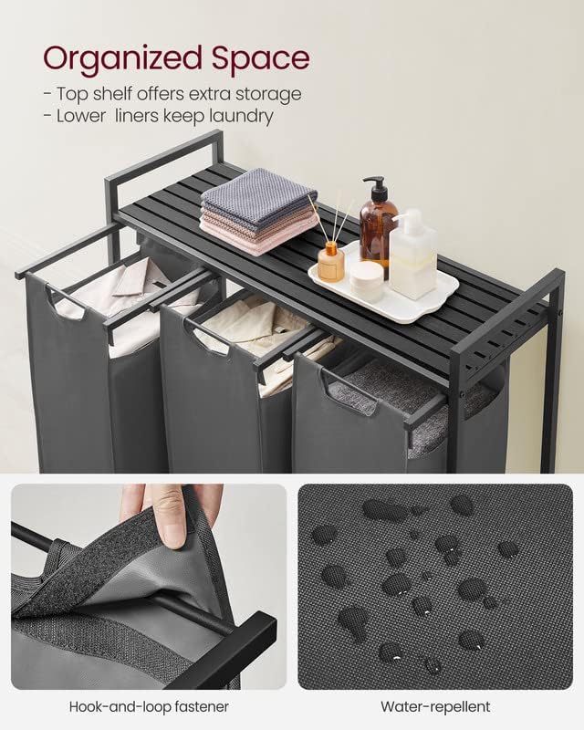 VASAGLE Laundry Hamper, Laundry Basket, Laundry Sorter - Image 4