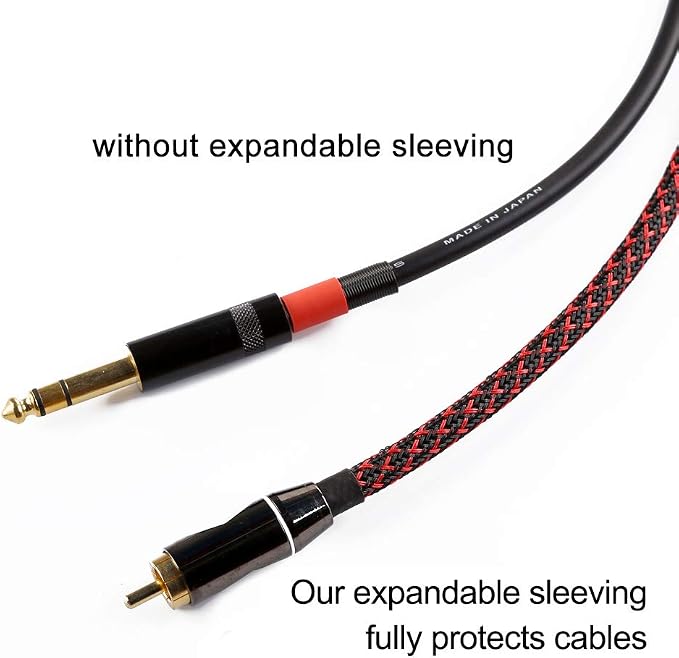 25ft - 3/8 inch PET Expandable Braided Sleeving – BlackRed – Alex Tech Braided - Image 2