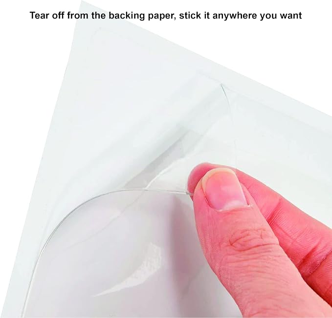 Clear Adhesive Index Card Pockets, 50 Pack | Top Open - Image 4