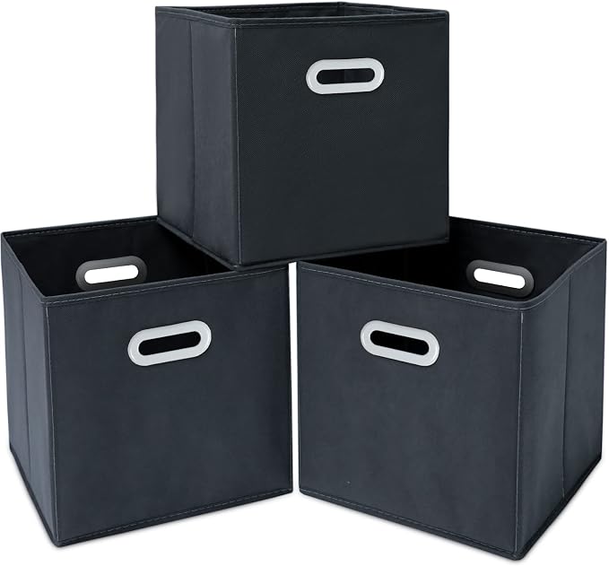 Fabric Cloth Storage Bins, Fabric Cube Organizer by SEVENDOME