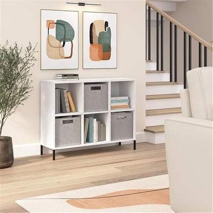 Bush Furniture Essence 6 Cube Organizer in White | Organizers and Shelves - Image 2
