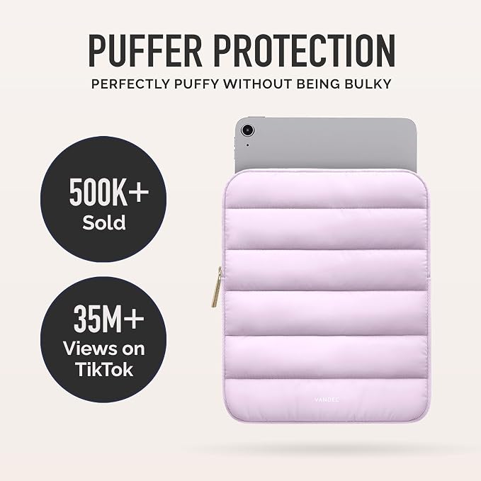Vandel - The Original Puffy iPad Sleeve 9-11 Inch Tablet Sleeve, Cute iPad Air - Image 2