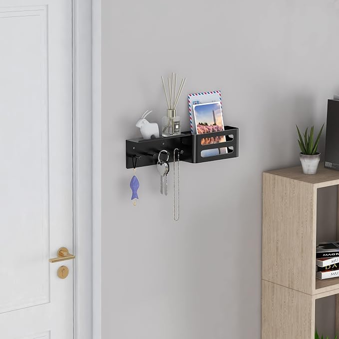 MKO Key Holder Wall Mount, Adhesive Key Hanger - Image 7