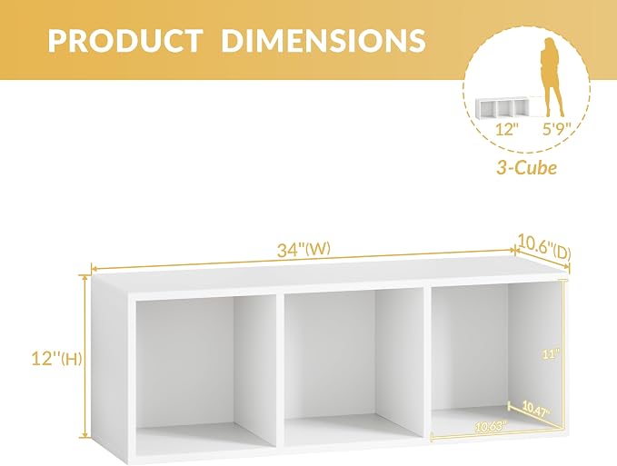 IOTXY DIY Modular Cube Bookcase - Image 3