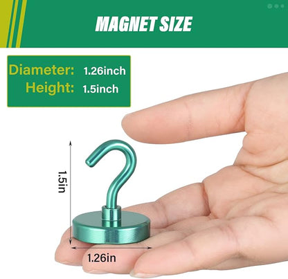 Neosmuk Magnetic Hooks, Heavy Duty 130lb+ Strong Magnet Hook - Image 4
