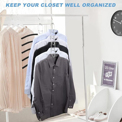Space Saving Clothes Hangers, Anti-Slip Foam Padded Shirt Suit Hanger - Image 5