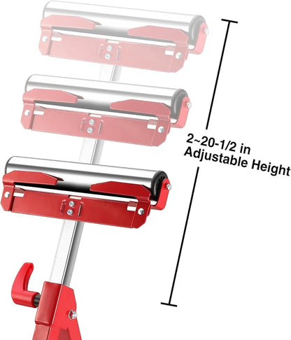 WORKPRO Folding Roller Stand Height Adjustable, Heavy Duty 250 LB Load Capacity - Image 4