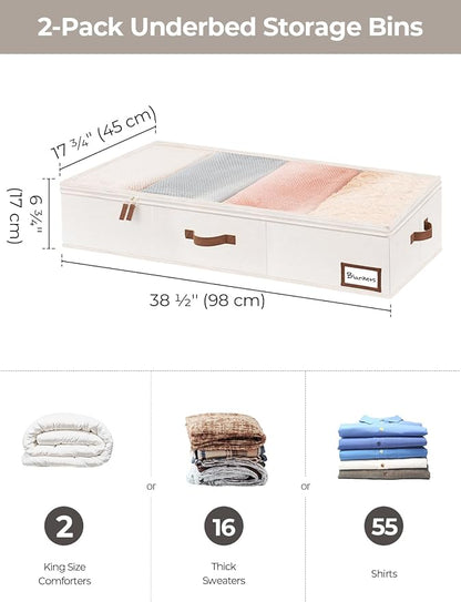 StorageWorks Extra Large Under Bed Storage Containers - Image 2