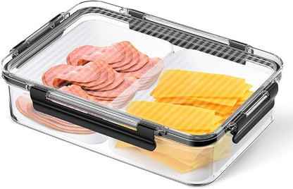 Deli Meat Container for Fridge Organizers and Storage, Ham and Cheese Container by Moryimi