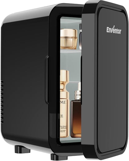 Enventor Mini Refrigerator, 6L/ 8 Can Compact Skincare Fridge AC+DC Power by EnventorToBeALifeInventor