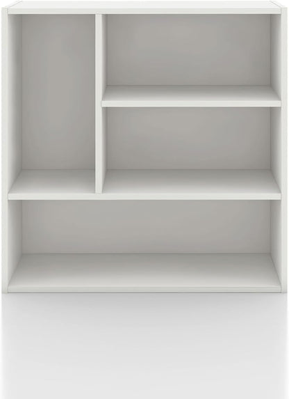 Homes: Inside + Out Apexa 4-Vertical Storage Organizer Shelves, Stackable Wood - Image 9