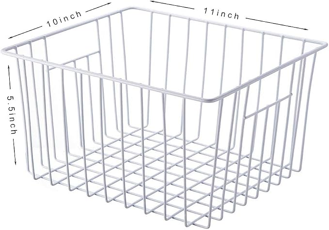 Freezer Basket Organizer, Refrigerator Metal Wire Storage Divider, Household - Image 2