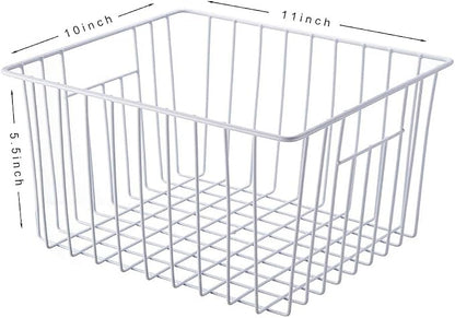 Freezer Wire Baskets Storage Organizer, Household Storage Metal Wire Bins - Image 3