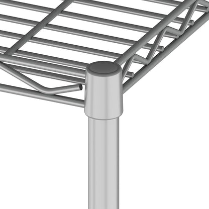 HOMEFORT 5-Tier Wire Shelving 5 Shelves Unit Metal Storage Rack Durable - Image 6