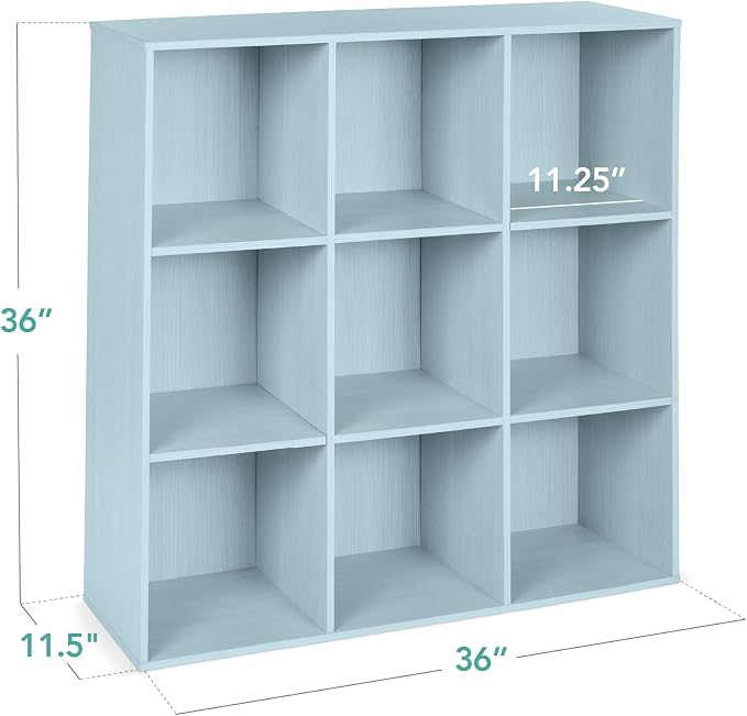 Best Choice Products Kids Bookcase 9-Cube Storage Organizer, 11in Shelf Opening - Image 2