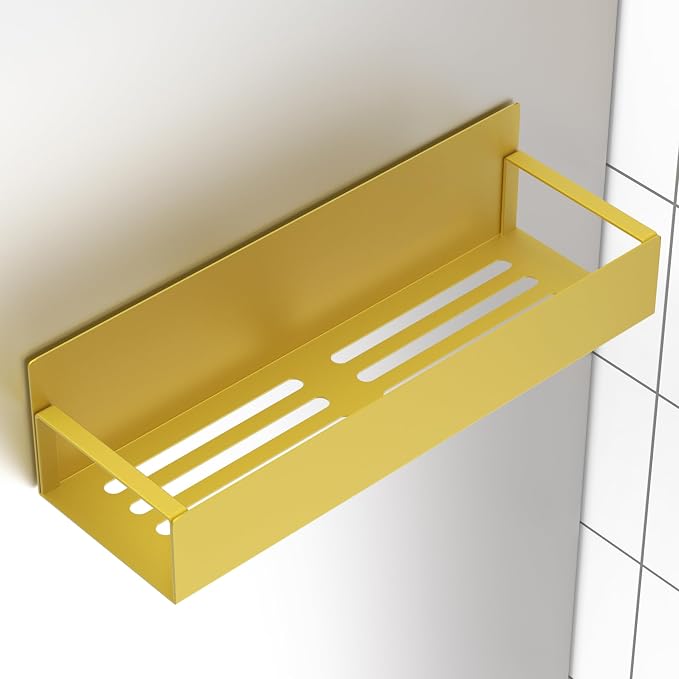 Metal Magnetic Spice Rack for Refrigerator Gold, 4 Pack | Magnetic Shelves - Image 5