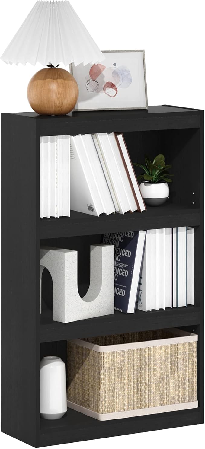 Furinno Jaya Enhanced Home Bookcase 3-Tier Adjustable Bookshelf by Furinno-FitsYourSpaceFitsYourBudget