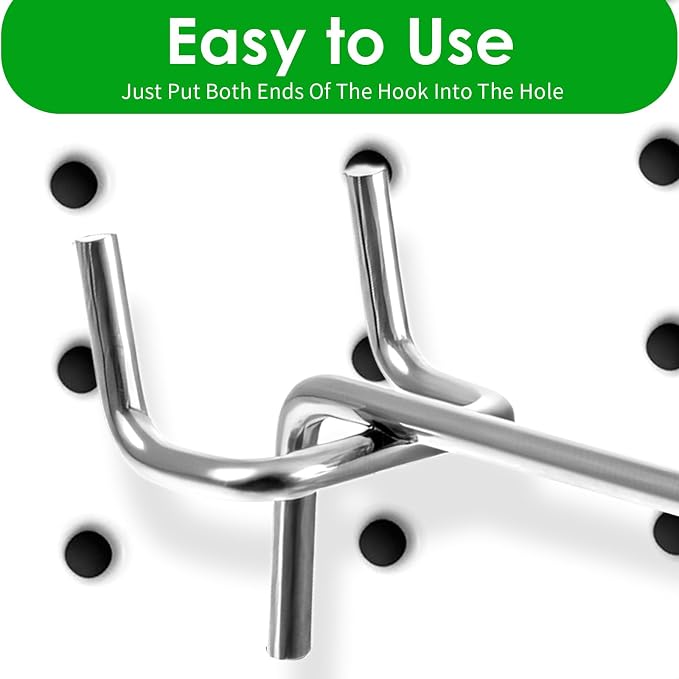120pcs Pegboard Hooks Peg Board Shelving Hooks Peg Board Hook - Image 3