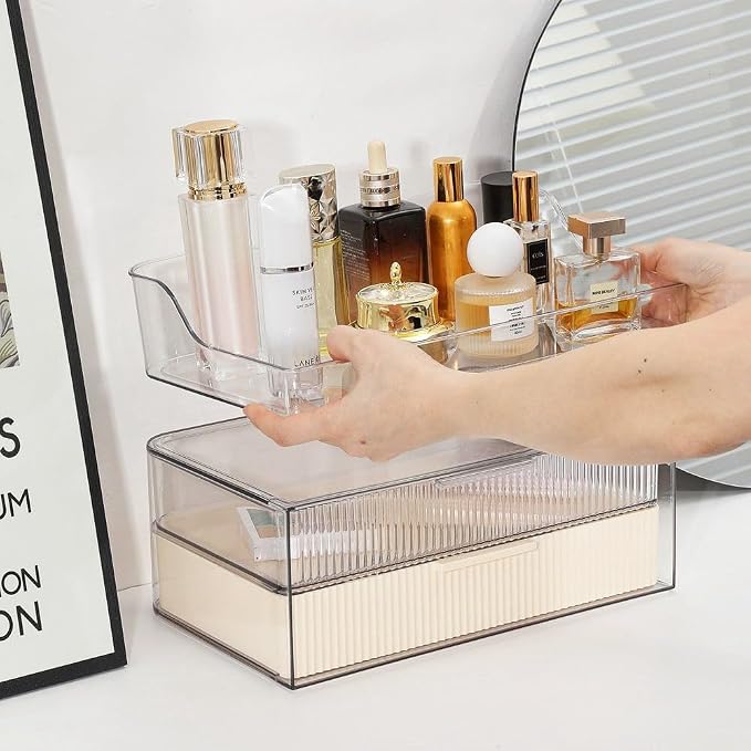 Makeup Organizer Countertop Large Cosmetic Display Cases Cosmetic Organizer - Image 2