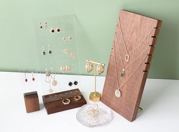 GemeShou walnut earring display - Image 6