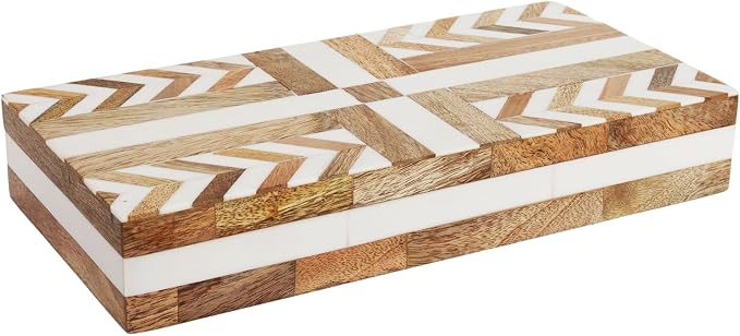 Handicrafts Home White Large Decorative Storage Box by HandicraftsHome