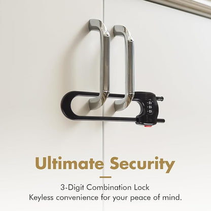 4 Pack Cabinet Locks Baby Proofing Upgrade Child Proof Cabinet Lock Adjustable - Image 5