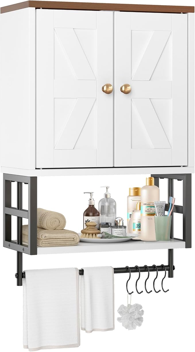 Bathroom Wall Cabinet, Farmhouse Medicine Storage by FUNHUKSON