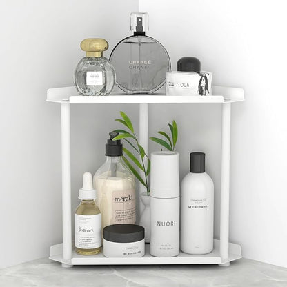 FLE Corner Bathroom Counter Organizer, Bathroom Organizer Countertop, by FLE