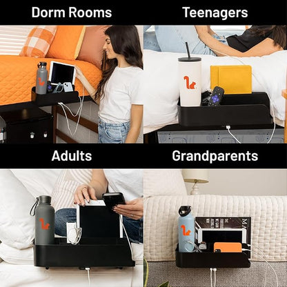 Squirrel-Bedside Perch for College Dorm Room Lofted Bed, Floating Organizer - Image 4