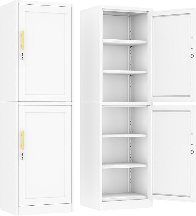 Ckzbx Metal Locker Tall Narrow Storage Cabinet, Gym Home Office, Entryway and by Ckzbx