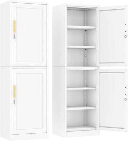 Ckzbx Metal Locker Tall Narrow Storage Cabinet, Gym Home Office, Entryway and by Ckzbx