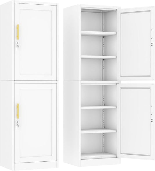 Ckzbx Metal Locker Tall Narrow Storage Cabinet, Gym Home Office, Entryway and by Ckzbx