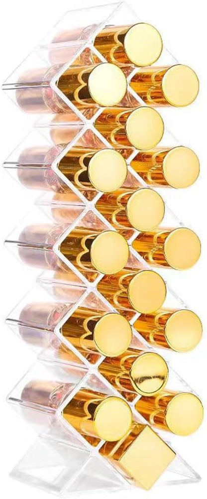 WECHENG Clear Plastic Acrylic Lipstick Organizer - Image 3