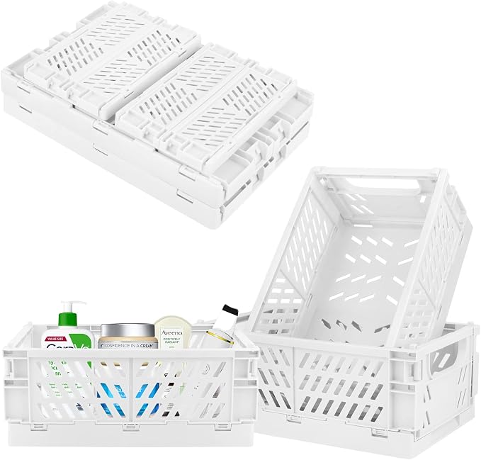 Plastic Storage Baskets for Desk Organizing, Office Drawer Organizer, 2 by Weraher