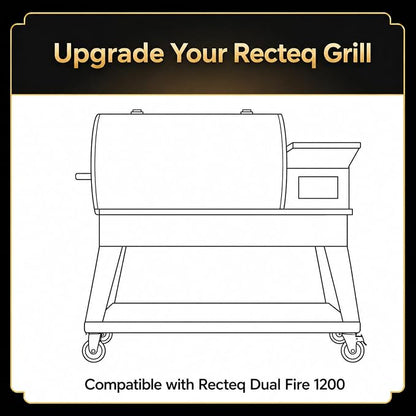 QuliMetal Front Shelf for Recteq Deck Boss 800, Folding Front Grill Table - Image 3