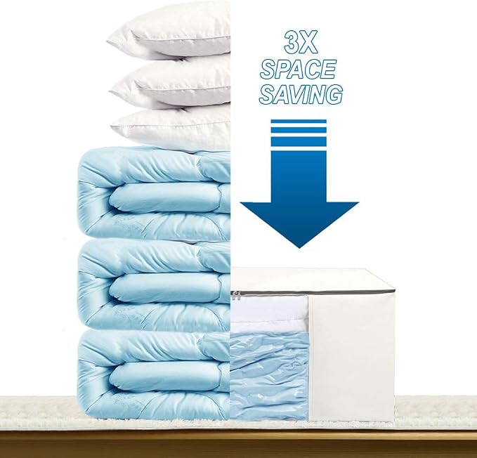 Cube Vacuum Storage Bags, Space Saver Bags, Decorative Totes - Image 3