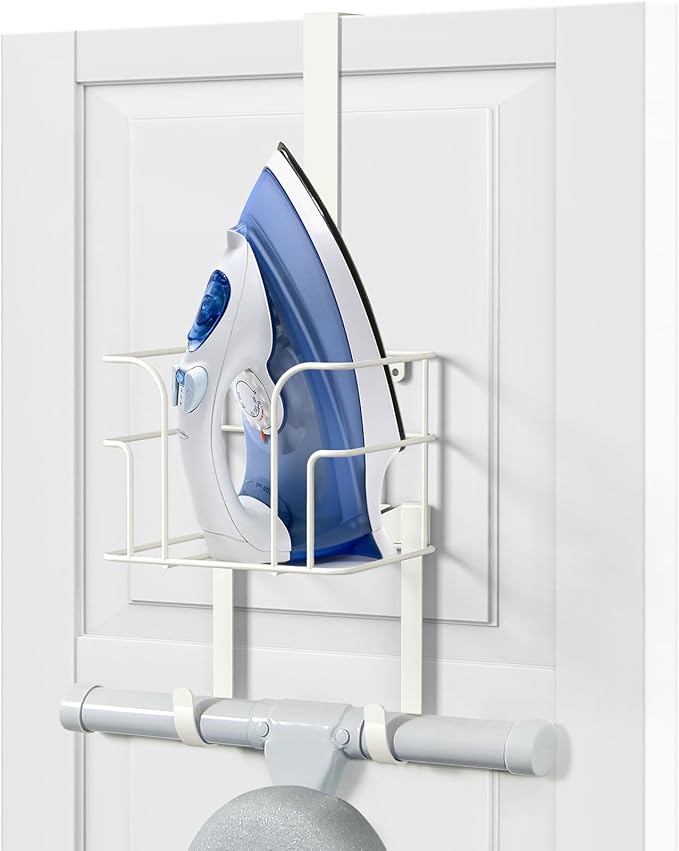 ORLESS Over The Door/Wall Mount Ironing Board Hanger, Laundry Room Iron and by Unknown