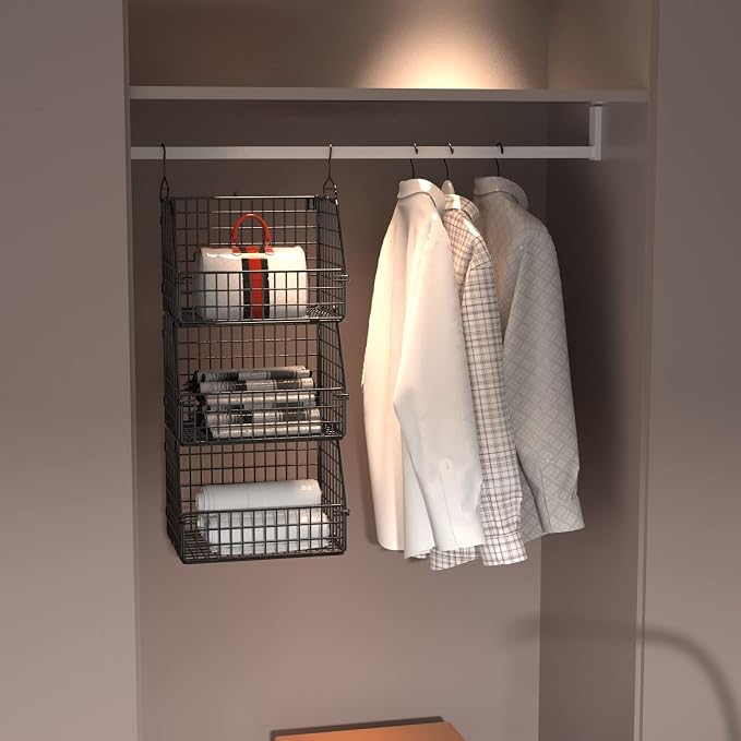 PUPPYCUTE Stackable Wire Storage Baskets - Image 2
