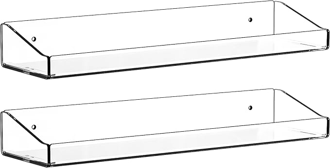 Yieach 2 Pack Clear Shower Shelves - Image 9