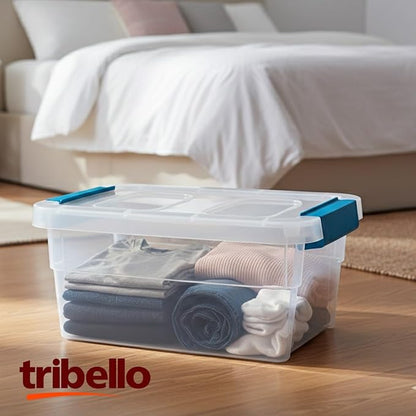 Tribello Clear Plastic Storage Bins - Image 3