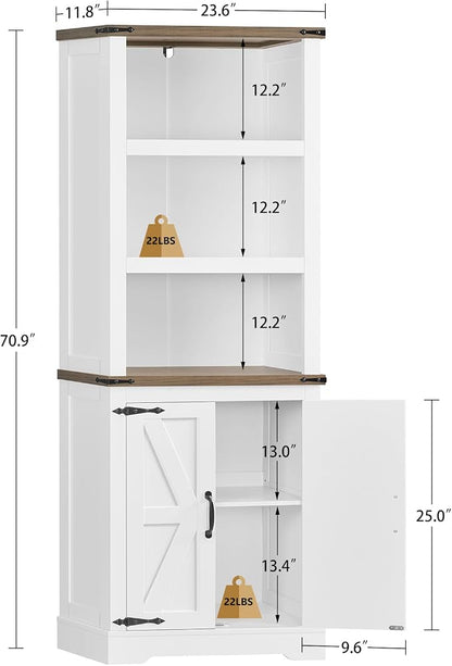 TEENFON 70.9in Tall Storage Cabinet - Image 2