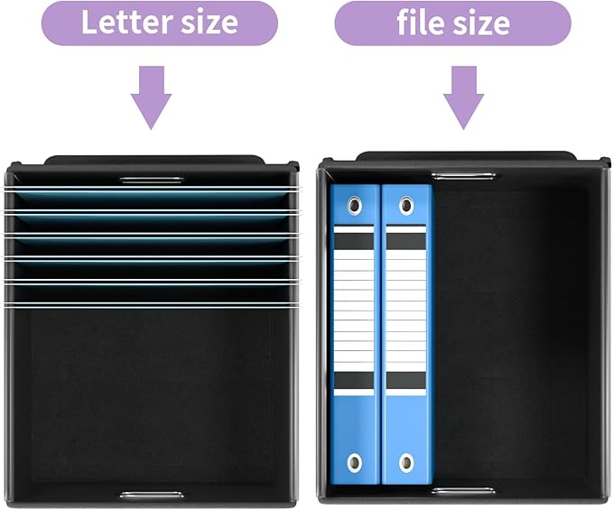 File Organizer Box with Lids, Collapsible File Folder Organizer | File Box with - Image 4