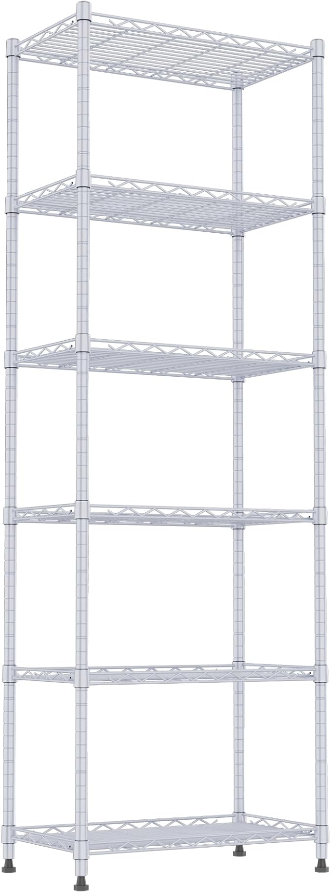 REGILLER 6 Wire Shelving Steel Storage Rack Adjustable Unit Shelves by REGILLER