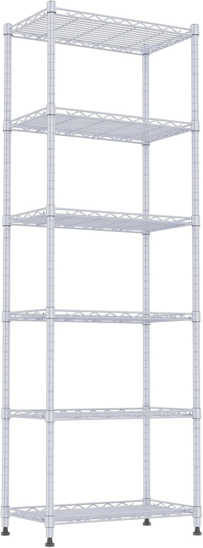 REGILLER 6 Wire Shelving Steel Storage Rack Adjustable Unit Shelves by REGILLER