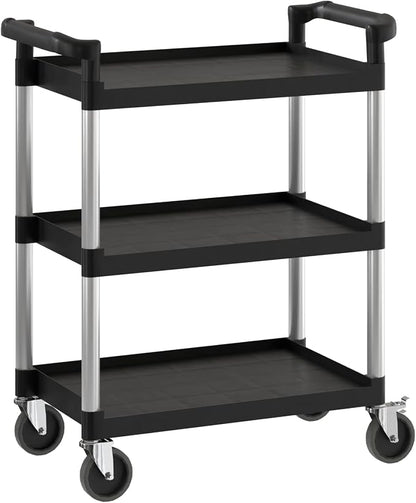 Black Utility/Bussing Cart by Krollen+Industrial