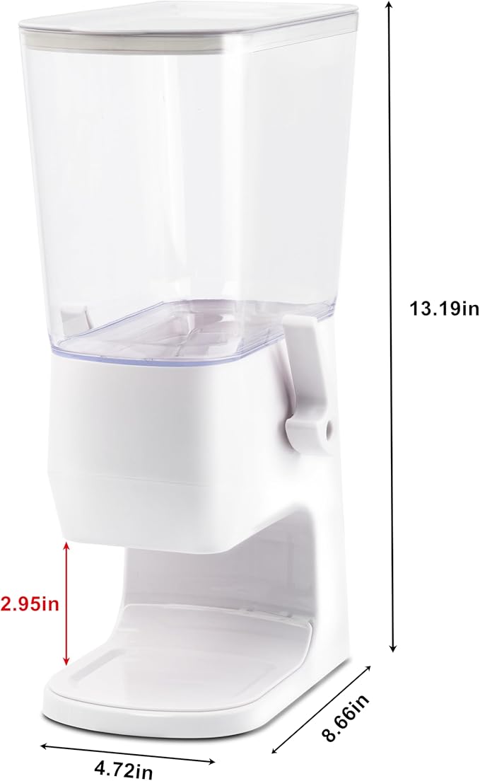 Cereal Dispenser Countertop 2Pcs, Cereal Containers Storage Snack Dispenser - Image 2