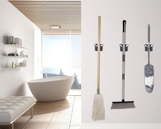 Verdenu 10 Pack Broom Holder Wall Mount, Mop and Broom Holder Wall Mount - Image 6