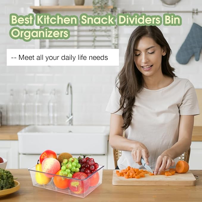 Snack Organizer for Pantry Shelf, 8 Pack Clear Plastic Pantry Storage Bins - Image 7