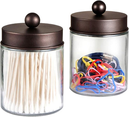 Amolliar Apothecary Jars Bathroom Storage Organizer - Image 4