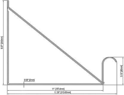 Closet Rod Brackets 11x9.5in, 2 Pack Closet Shelf Brackets, Wall Mounted - Image 7